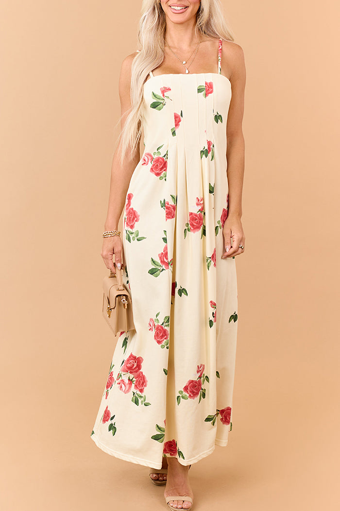 Casual Floral Print Camisole Dress