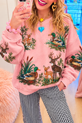 Casual Animal Patterns Sweatshirt