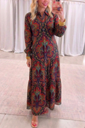 Paisley PrintsTiered Hem Maxi Dress