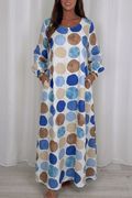Casual Polka Dot Pattern Pocket Dress