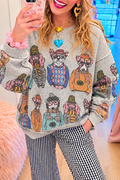 Casual Animal Patterns Sweatshirt