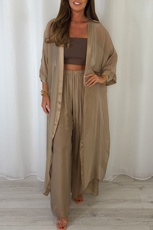 Cardigan & weite Hose Co-Ord Set