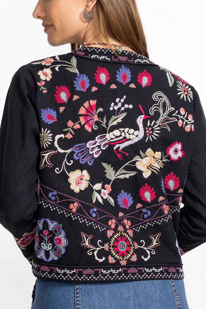 Long Sleeve Floral Bolero Jacket