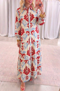 Casual Retro Pattern Dress