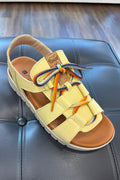 Yellow Casual Rural Sandal