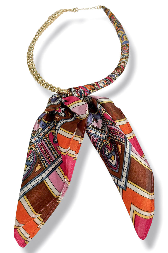 Beaded Scarf Collar Necklace