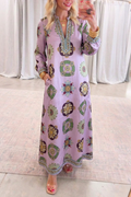 Casual Retro Print Dress