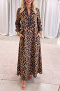 Casual  Leopard Pattern Dress