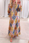 Casual Retro Print Dress