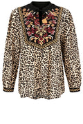 Vibrant Leopard Print Top