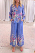 Casual Floral Print Set