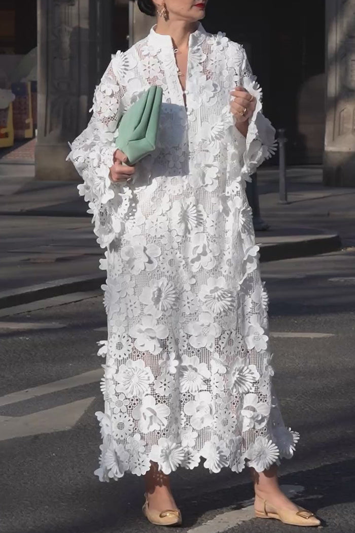 Casual Lace Floral Dress