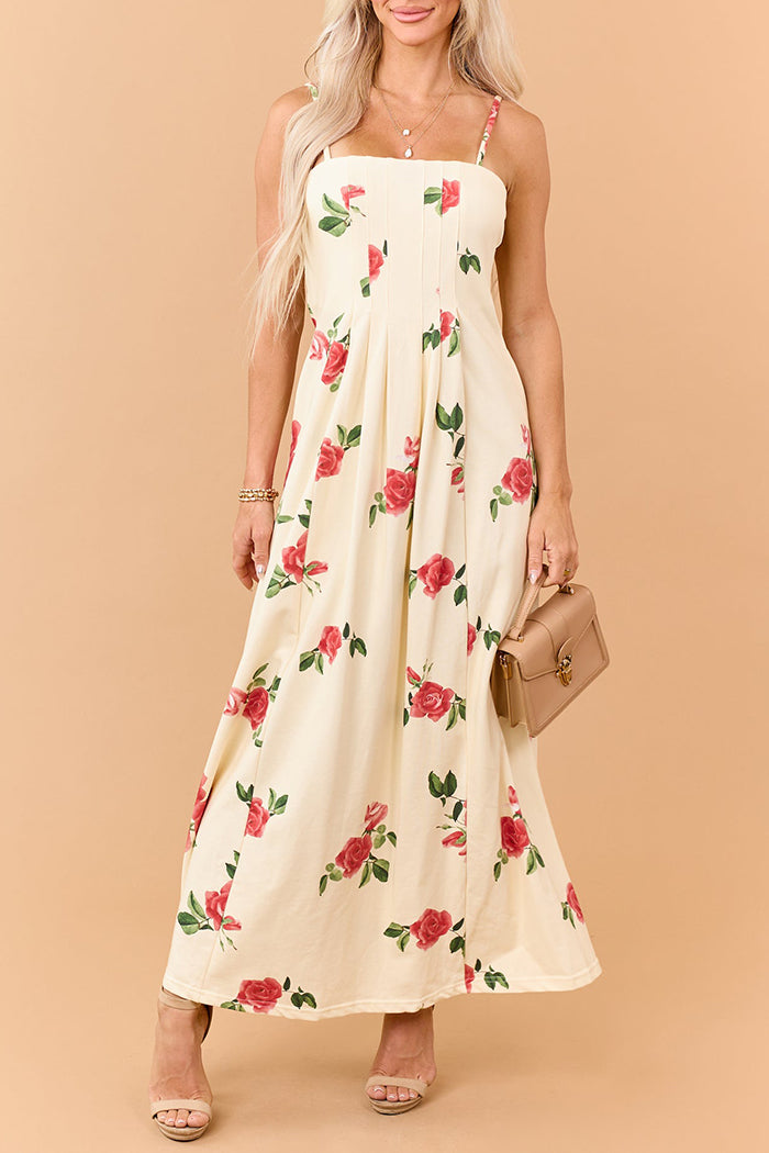 Casual Floral Print Camisole Dress