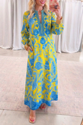 Casual Retro Print Dress