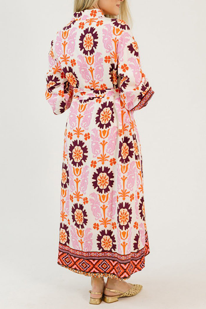 Casual Retro Print Dress