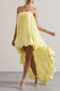 Casual Ruffles Hem Dress