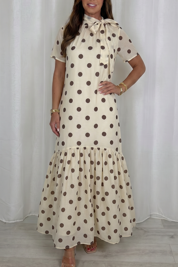Casual Polka Dot Print Dress