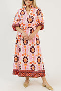 Casual Retro Print Dress