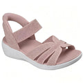 Sparkling Knit Wedge Slip-On Sandals