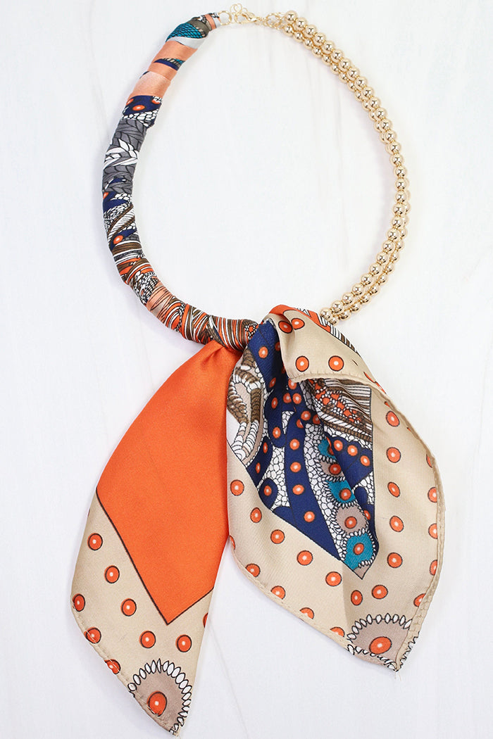 Beaded Scarf Collar Necklace