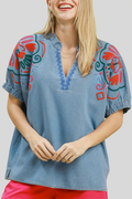 Short Sleeve Floral Top