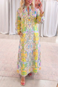 Casual Retro Print Dress