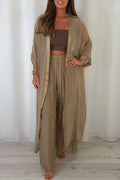 Cardigan & Wide Leg Trouser Co-ord Set
