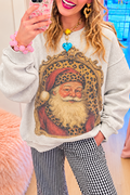 Casual Santa Claus Graphic Sweatshirt