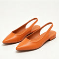 Pointed Toe Slingback Flat Shoes