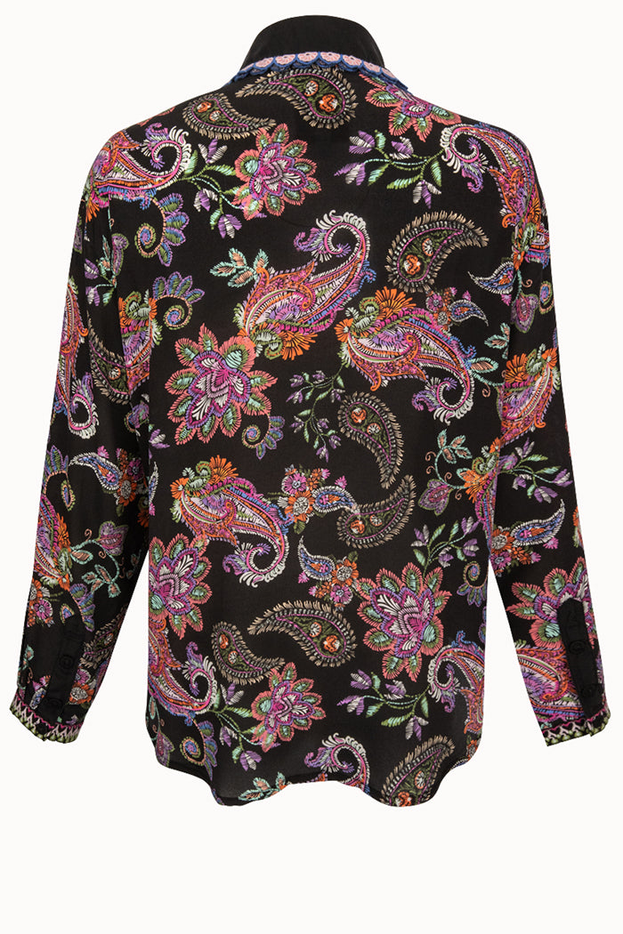 Paisley Floral Long Sleeve Top