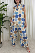 Casual Colorful Polka Dots Set