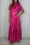 Casual Tiered Hem Maxi Dress
