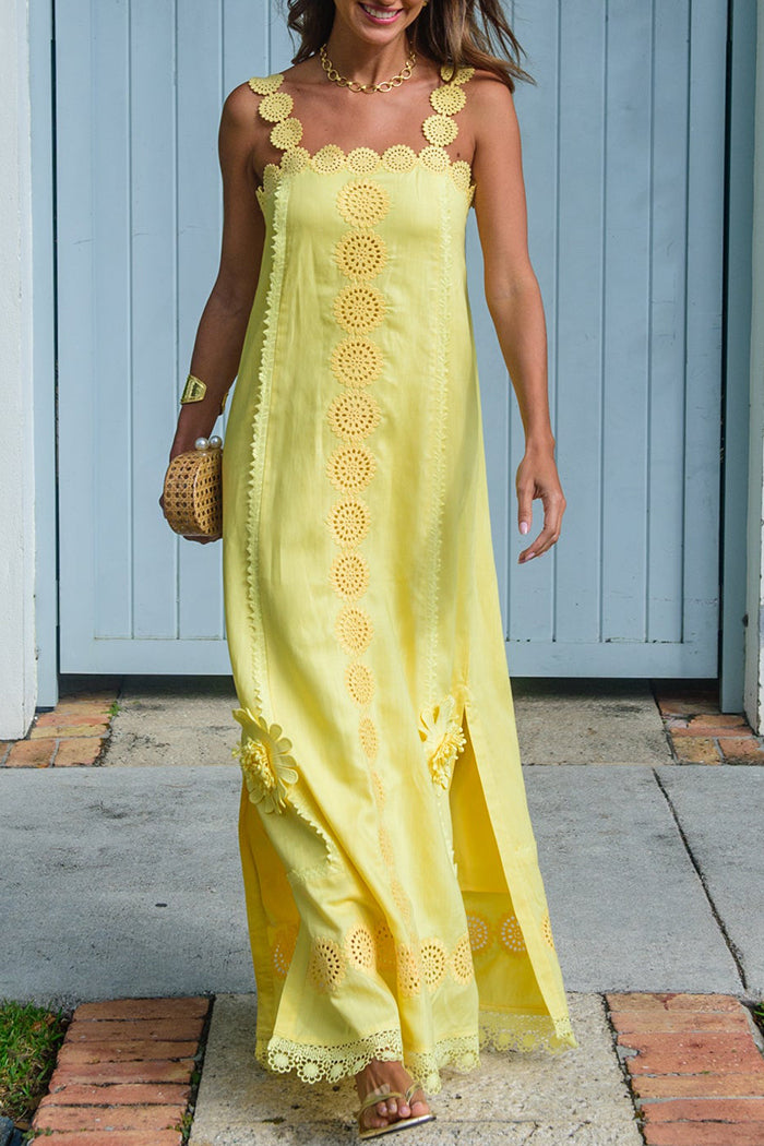 Casual Cut Out Floral Dress