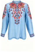 Vibrant Colored Floral Top