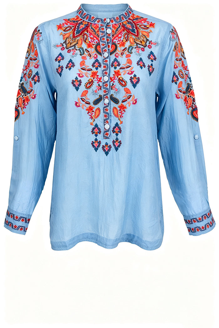Vibrant Colored Floral Top