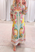Casual Retro Print Dress